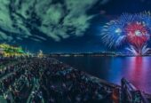 Spectacle de feux d’artifice : Siège réservé avec boissons ( Québec)